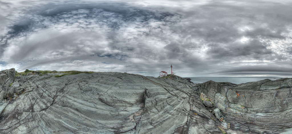 Cape Forchu panoramic scene